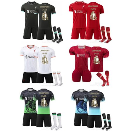 Gos- Liverpool Championship Commemorative Edition Gold Trophy Gamle og nye fodboldtrøjer