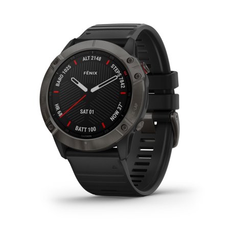 Garmin Fenix 6X Sapphire fitness watches Black OneSize