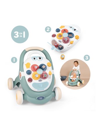 Smoby Little Smoby 3 In 1 Trotty Walker - Multi/patterned - ONE SIZE