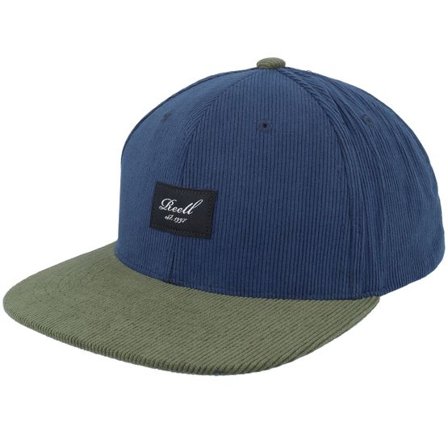 Reell - Blå snapback Keps - Pitchout Cap Navy/Olive Corduroy Snapback @ Hatstore