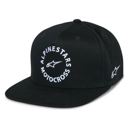 Snapback Cap Alpinestars MX Schwarz Einheitsgröße