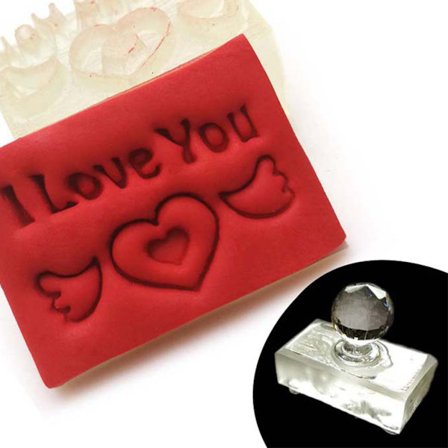 Akryl Transparent Stämpel för Tvål Naturlig Eterisk Olja Tvål Tillverkningsverktyg