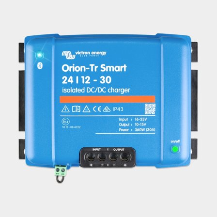 Caricabatterie DC/DC 24 V a 12 V Victron Orion-Tr Smart Isolated 24/12-30, 360 W, 30 A