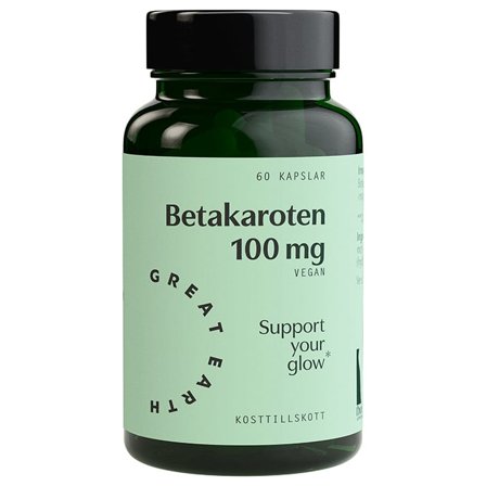 Vitaminer Great Earth Betakaroten 60 kapslar - Bodyman.dk