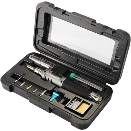 Butan Loddebolt - 10 i 1 Gassloddeboltsett Profesjonell Selvantennelse Flerbruks for Reparasjon Smykkefremstilling Loddemodell PCB-kort.