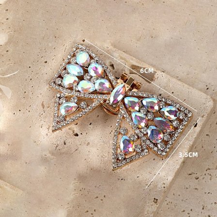 1 STK Dame Sko Dekorationer Clip Shiny Clips MULTICOLOR