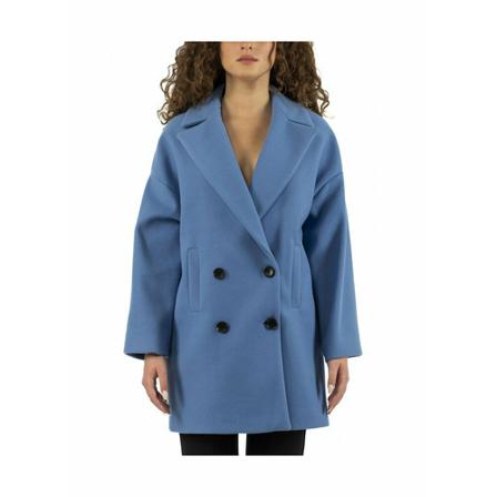 Hanita, Coat Niebieski, Kobieta, Rozmiar: M