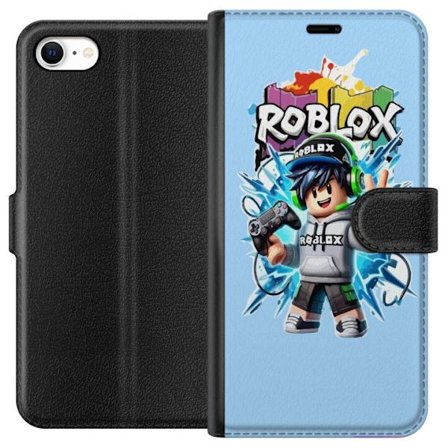 Yhteensopiva Lompakkokotelo Apple Apple iPhone 6 Värikäs Roblox-hahmo, jossa ohjain ja energinen splash art -suunnittelu, täydellinen lastenhuoneis
