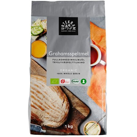 3 for 2 - Urtekram Grahams speltmel Ø 1 kg, Helse & Madvarer, Mel, Øvrigt