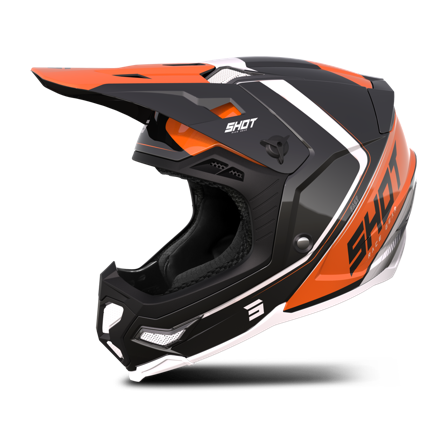 Kask Cross Shot Core Fast Mips Pomarańczowy perłowy XL