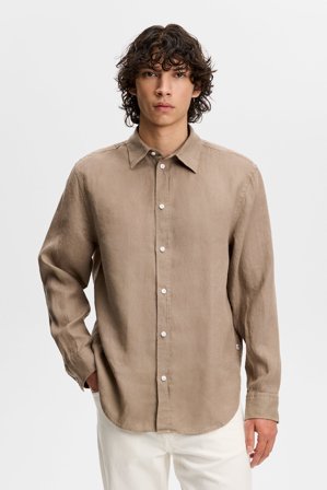 J.Lindeberg - Zachary Clean Linen Shirt - Fashion - Grey - Men - L