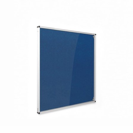 Fire-retardant tamperproof noticeboard, 1200x1200 mm, blue