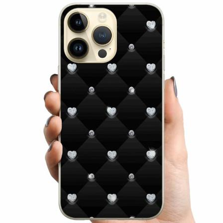 Apple Iphone 14 Pro Max Tpu Mobilskal Diamant Hjärta