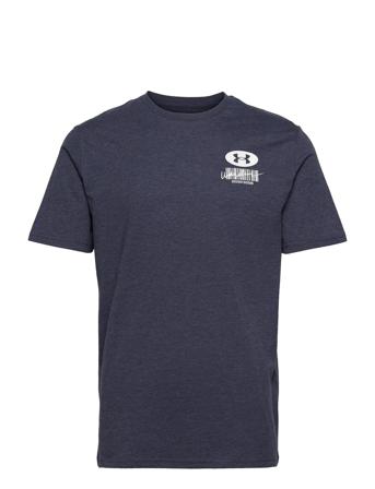 Ua Symbol Barcode Ss T-shirts Short-sleeved Blå Under Armour