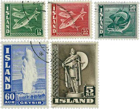 Island - AFA 227-231 - Stemplet