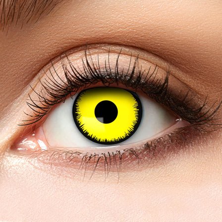 Farvede Crazy Linser Angelic Yellow