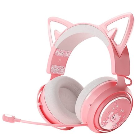 SOMIC Over-Ear Trådlösa Hörlurar Bluetooth Cat Ear GS510 - Rosa