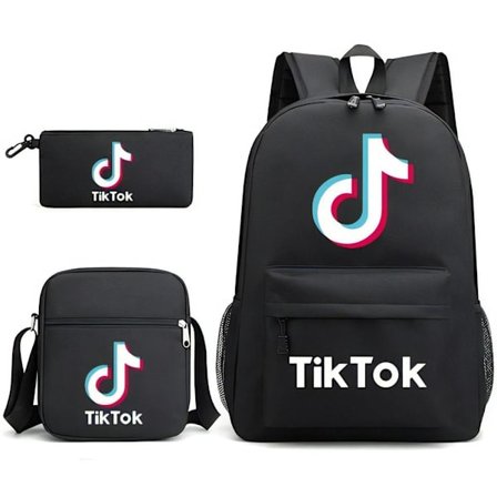 TikTok Backpack Kids Penaali olkahihnalaukkupakkaus (3 kpl)