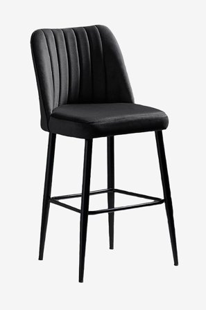 Hanah Home - Sett med barstoler (2 stk.) - Vento - Grå - Barstoler & -krakker - Fra Homeroom