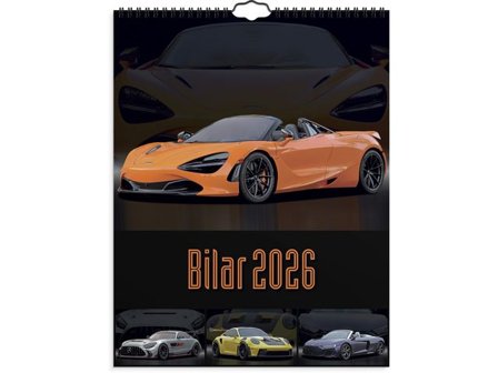 Burde Väggkalender Bilar 2026 - Lyreco - Almanackor och kalendrar - Väggkalendrar - Bildkalendrar