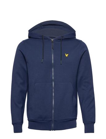 Full Zip Fly Fleece Hoodie Sweat-shirts & Hoodies Fleeces & Midlayers Blå Lyle & Scott Sport