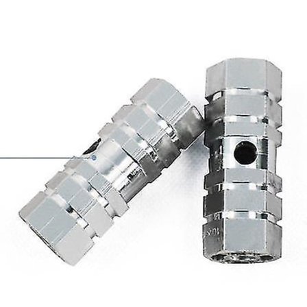Sykkelaksel Fot Sykkel Pigger Pigger Aluminium Legering Anti-skli (2 stk, Sølv)