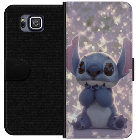 Samsung Galaxy Alpha Tegnebogsetui Stitch sød kawaii sommerfugle lys magisk Disney