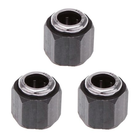3X Hot R025-12mm Delar Hexmutter Envägslager för 1:10 RC Bil Nitro Motor UK