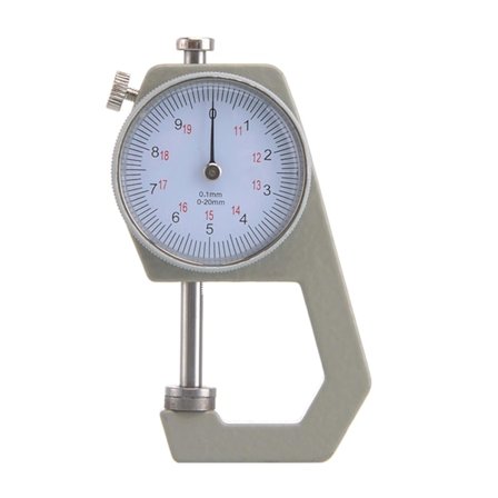 Kädessä pidettävä paksuusmittari 0~20mm mittausalue paperin ja nahan mittaukseen [db]