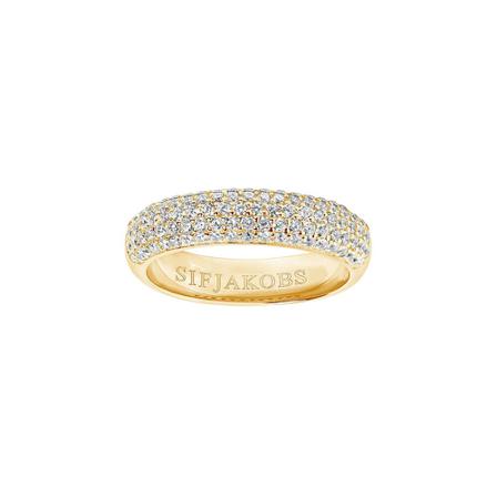 Sif Jakobs Ring Capri Uno Gul, Dame Ringe, Størrelse: 60 MM