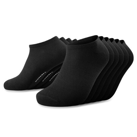 FreeFeel | 6-Pack Black Bamboo Ankle Socks for Men