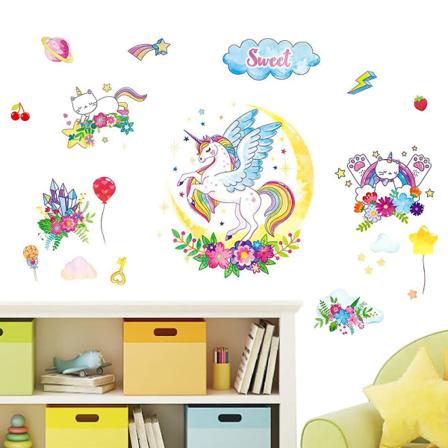 Barneklistremerker, Licorne veggklistremerker