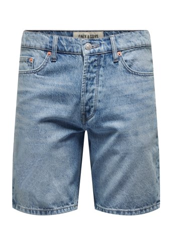 ONLY & SONS Onsedge Pim Dnm Shorts Box Vd - Blue - S