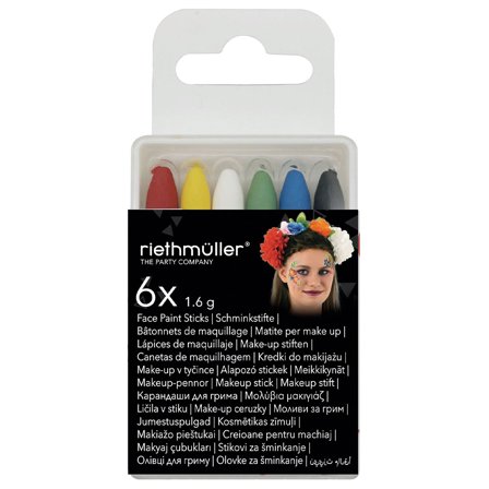 Halloween Kasvovärit 6-kpl