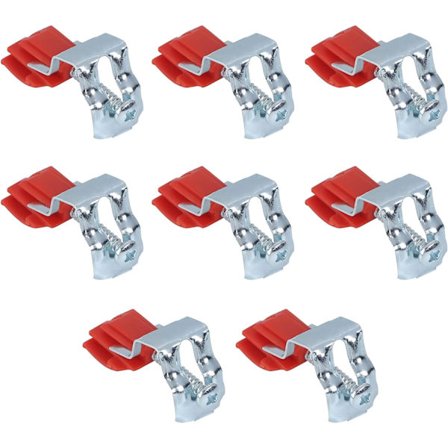 8 stk. Vaskfastgørelsesklips Indbyggede Vaskklips Vaskmonteringsklips Køkkenvaskklips Installation Justerbar Perforeret Skruefastgørelse til Vaskeskål