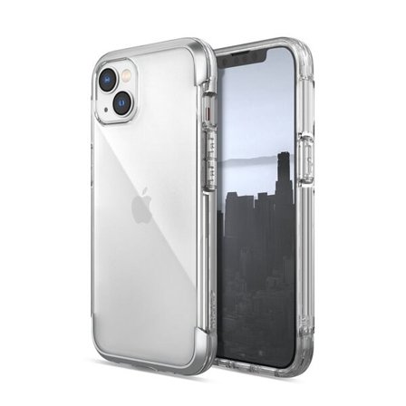 Raptic X-Doria Air Case iPhone 14 panssaroitu kansi hopea