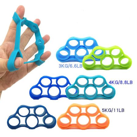 6 stk håndgrepsstyrker, fingerøvelse, grepstyrketrener, nytt materiale, underarmsgrepøvelse, fingerstrekker, lindring av håndleddsmerter, Ca