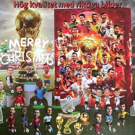 Højkvalitets 2025 VM Adventskalender VM Adventskalender Jule Blind Box Messi, Cairo, Mbappe, etc{AZC}