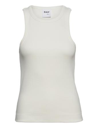 Alisson - Heavy Rib Top Ærmeløs Top Hvid Day Birger Et Mikkelsen