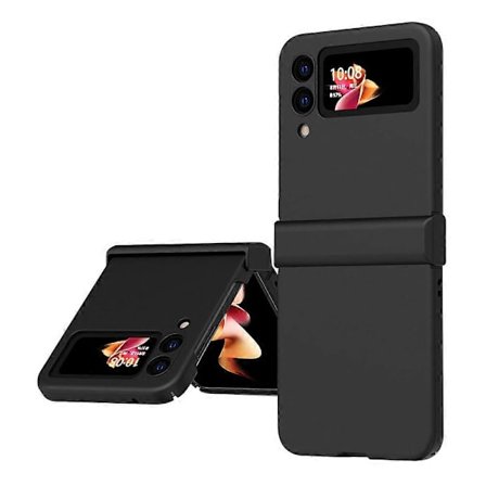 Passer for Samsung Galaxy Z Flip 3 sammenleggbar skjerm mobiltelefondeksel transparent ensfarget hengsel anti-fall beskyttelsesdeksel