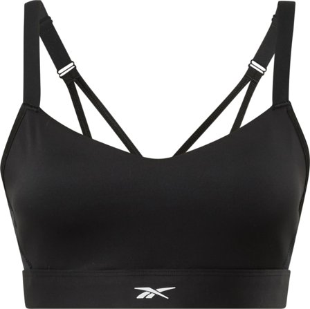 Reebok Women's Lux Strappy Sports Bra Women undergarment Black M