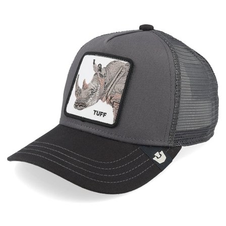 Goorin - Grijs trucker Cap - Kids The Tuff Rhino Mini Charcoal/Black A-Frame Trucker @ Hatstore