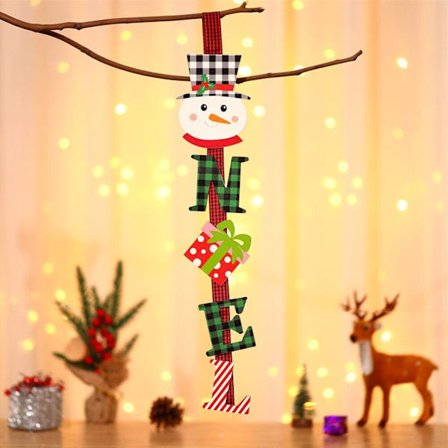 Julepynt til å henge på døren Hjemmedekor 1 stk 52x10,5 cm