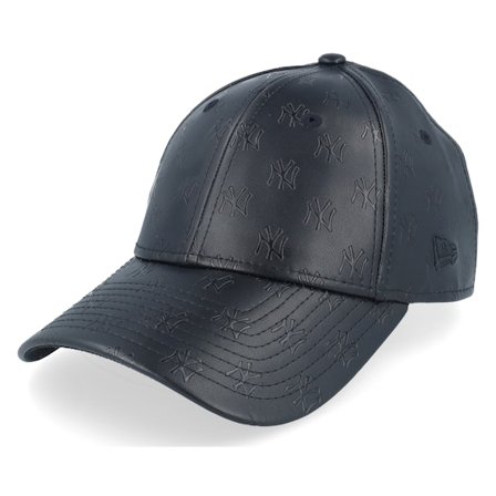 New Era - Black adjustable Czapka Z Daszkiem - Womens Pu Monogram 9FORTY Black Adjustable @ Hatstore