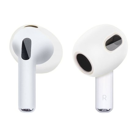 1 par AirPods 3 silikonskydd - Vit
