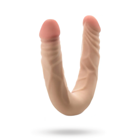 Posable Double Dong Beige 35,5 cm - Blush