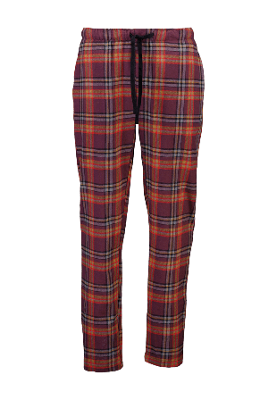 Lindbergh Multi col. checked brushed pyjama pants Pyjamas Byxor Herr Röd 3XL