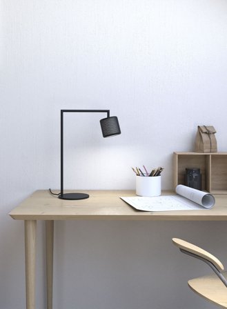 Grain leselampe bord - sort