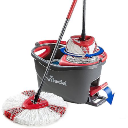 2 stk.; røde Stykker Kompatible med Vileda/o-cedar Mikrofiber Mopp Tilbehør, Svingmopp til GulvrensningBY