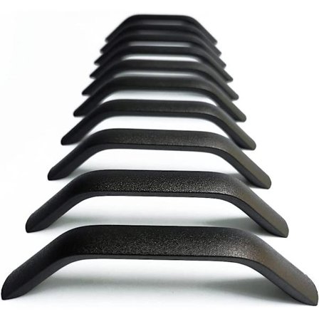 Pakke med 10 skuffhåndtak og knotter for kjøkkenskap, dørhåndtak, skuffer, soveromsmøbler, senteravstand 160 mm, sandblåst